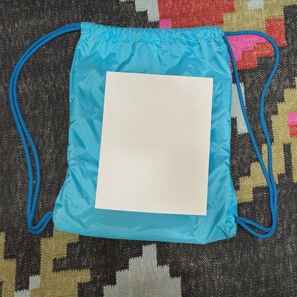 Nike Unisex Heritage Drawstring Gym Sack Bag, Two-Tone Blue - Picture 8 of 10